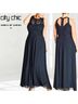 City Chic 100% Polyester 60% Polyester 40% Nylon 100% Polyester Solid Blue Casual Dress Size 18 - photo 4