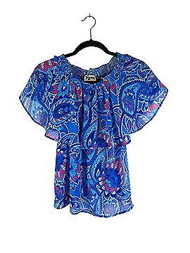 Show Me Your Mumu Off-Shoulder Ruffle Top Short Sleeve Blouse (view 1)