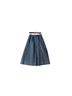 Lands' End Solid Gray Casual Skirt Size M - photo 1