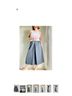 Lands' End Solid Gray Casual Skirt Size M - photo 4