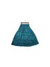 Requirements 100% Rayon Floral Teal Casual Skirt Size M - photo 1