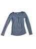 Peruvian Connection Blue Long Sleeve Top Size S - photo 1