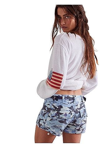Free People All Yours Camo Cargo Shorts (view 2)