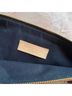 Clare V. 100% Suede Stars Gray Blue Leather Clutch One size - photo 6