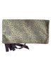 Clare V. 100% Suede Stars Gray Blue Leather Clutch One size - photo 2