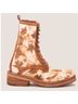 Vintage Foundry 90% Leather 10% Polyurethane 100% Leather 90% Leather Floral Brown White Boots Size 6 - photo 14