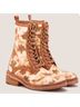 Vintage Foundry 90% Leather 10% Polyurethane 100% Leather 90% Leather Floral Brown White Boots Size 6 - photo 5