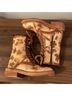 Vintage Foundry 90% Leather 10% Polyurethane 100% Leather 90% Leather Floral Brown White Boots Size 6 - photo 10