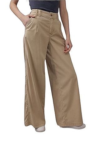 American Eagle Shoes Super High-Waisted Baggy Wide-Leg Casual Pants (view 1)