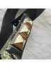 CC Skye 100% Patent Leather Black Silver Leather Belt One size - photo 3