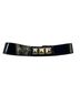 CC Skye 100% Patent Leather Black Silver Leather Belt One size - photo 1