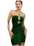 Reformation Solid Green Cocktail Dress Size XS - photo 1