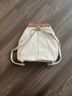 Gianni Notaro 100% Leather White Brown Leather Backpack One size - photo 4
