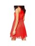 River Island 100% Polyester Solid Red Cocktail Dress Size 14 - photo 2