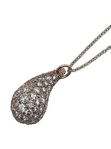 Tiffany & Co. Tiffany Elsa Peretti teardrop Bave diamond necklace K18YG yellow gold for women TIFFANY&Co. (view 1)