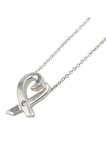 Tiffany & Co. Tiffany & Co. Paloma Picasso Loving Heart Necklace in 925 Sterling Silver for Women. (view 1)