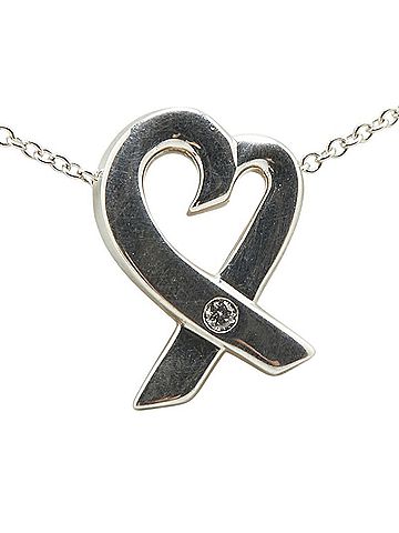Tiffany & Co. Tiffany & Co. Loving Heart Necklace in 925 Sterling Silver for Women. (view 2)