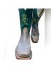 Nocona Boots 100% Leather Green Brown Boots Size 9 1/2 - photo 14