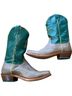 Nocona Boots 100% Leather Green Brown Boots Size 9 1/2 - photo 8