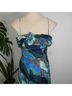 Hutch 100% Polyester Animal Print Leopard Print Blue Teal Green Casual Dress Size 0 - photo 5