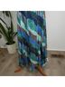 Hutch 100% Polyester Animal Print Leopard Print Blue Teal Green Casual Dress Size 0 - photo 6