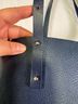 Mimi 100% Leather Blue Leather Tote One size - photo 3