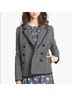 Miss Wu 53% Polyester 36% Cotton 7% Nylon 4% Acrylic 100% Polyester Checkered-gingham Black Green Blazer Size 8 - photo 7