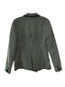 Miss Wu 53% Polyester 36% Cotton 7% Nylon 4% Acrylic 100% Polyester Checkered-gingham Black Green Blazer Size 8 - photo 2