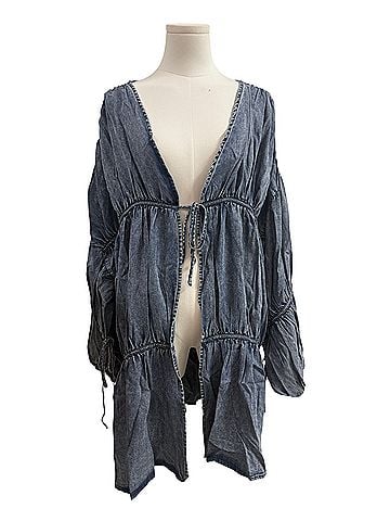 Blue Velvet Button-Down Shirt (view 1)