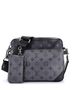 Louis Vuitton 100% Coatead Canvas Black Trio Messenger Bag Reverse Monogram Eclipse Canvas One size - photo 1