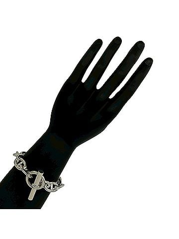 Hermès HERMES Chaine d'Ancre TGM 12-link bracelet, sterling silver (925), accessory, silver, 31239 (view 2)