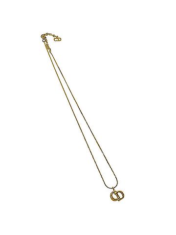 Christian Dior Christian Dior Vintage CD Logo GP Necklace, Gold, Accessory 72174 (view 1)