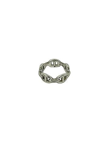 Hermès HERMES Chaine d'Ancre Enchainée Ring, Sterling Silver 925, Accessory, Silver, 61437 (view 1)