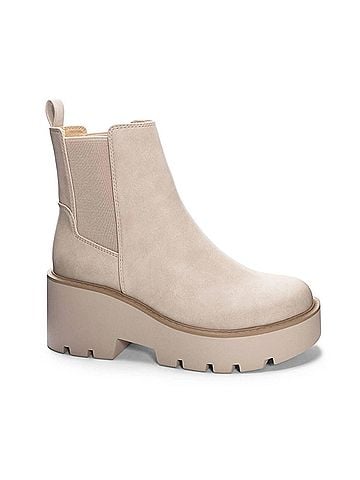 Dirty Laundry Women's Rabbit Casual Round Toe Bootie in Cream (view 1)
