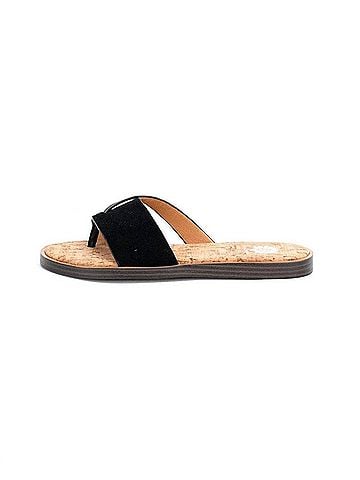 Yellow Box Women's Barann Flat Sandals in Black (view 2)
