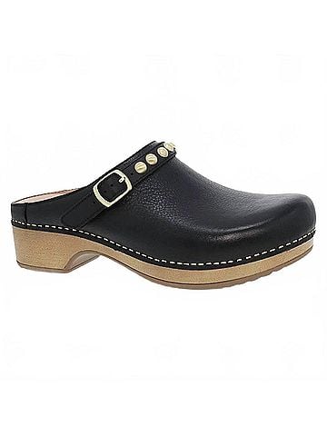 Dansko Women's Britton Tumbled Mule in Black (view 1)
