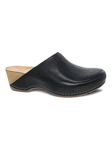 Dansko Women's Talulah Milled Burnished Mule in Black (view 1)