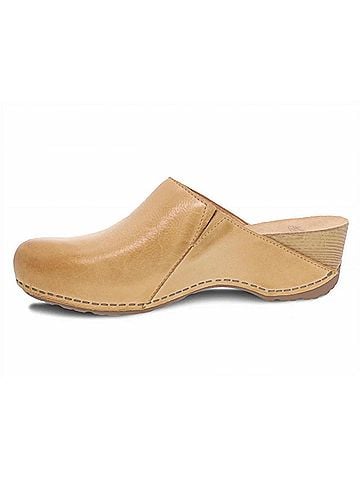 Dansko Women's Talulah Milled Burnished Mule in Tan (view 2)