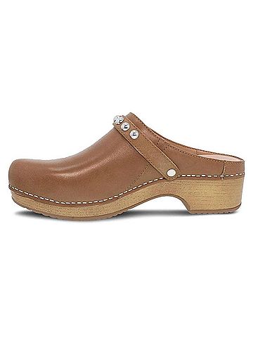 Dansko Women's Britton Tumbled Mule in Tan (view 2)