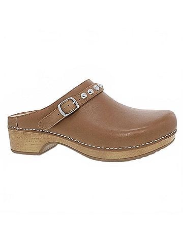 Dansko Women's Britton Tumbled Mule in Tan (view 1)