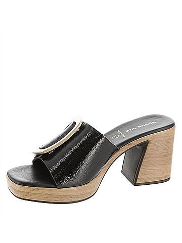 All Black Women's Hi Elegante Heel Shoe in Black (view 2)