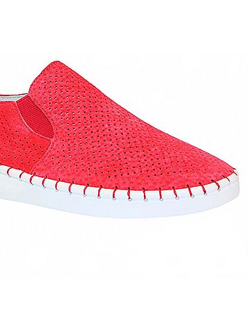 Bernie Mev Women's Tw98 Slip On Sneaker Shoe in Red (view 2)