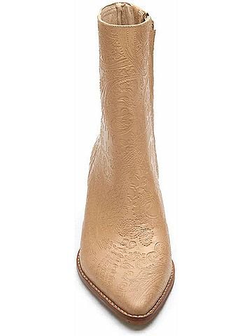 Matisse Women's Caty Bootie in Natural Paisley Leather (view 2)
