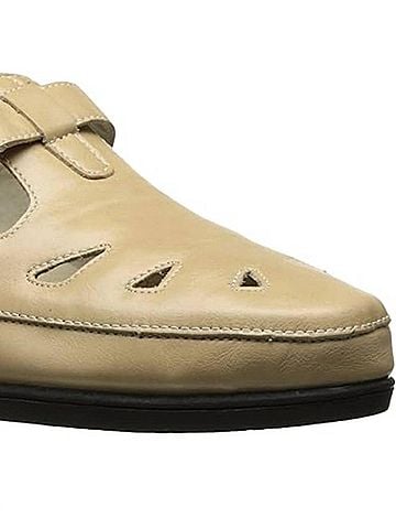 Propet Women's Ladybug T-Strap Walking Shoe in Oyster (view 2)