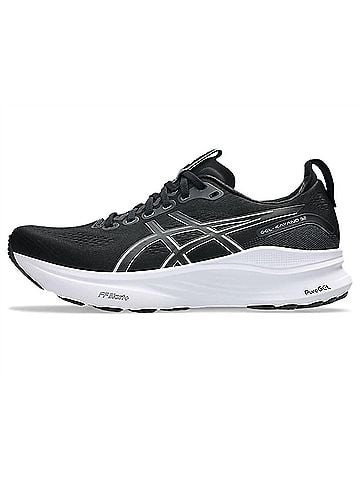 Asics Women's Gel Kayano 32 Sneaker in Black/White (view 2)