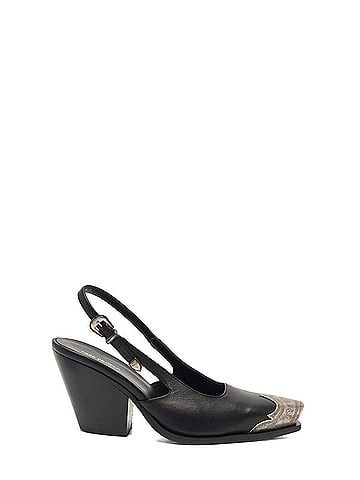 Free People Women's Brayden Slingback Heel in Black Tide Leather (view 1)
