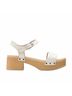 Clarks White Women's Sivanne Bay Sandal in Ivory Interest Size 9 - photo 1