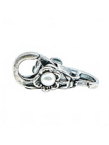 Trollbeads Women's Flower Pearl Lock Clasp in Silver (view 1)