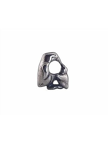 Trollbeads Women's Penquin & Baby Bead in Silver (view 1)