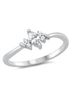 Starlette Solid Silver Toned Women's Rita Statement Ring in Silver Size 7 - photo 1